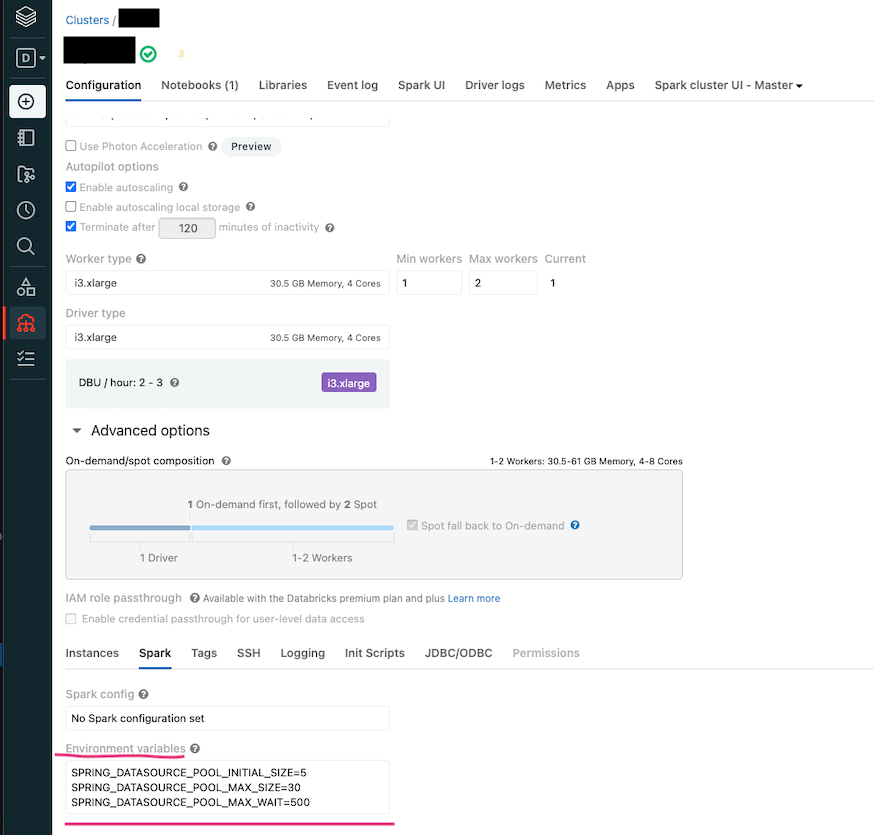 Add CDQ environment variables to Databricks's cluster